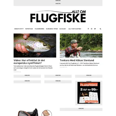 www.alltomflugfiske.se startsida 2017