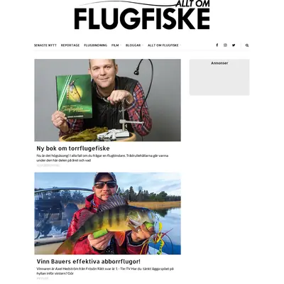 www.alltomflugfiske.se startsida 2018