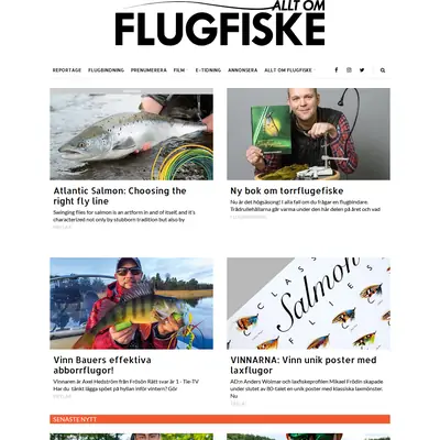 www.alltomflugfiske.se startsida 2021