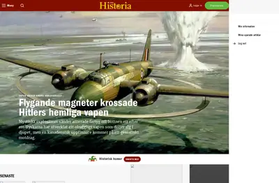 www.alltomhistoria.se startsida 2021