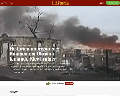 www.alltomhistoria.se startsida 2022