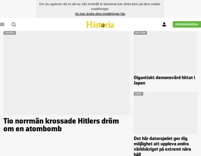 www.alltomhistoria.se startsida 2023