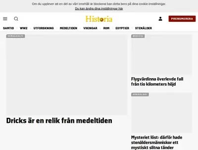 www.alltomhistoria.se startsida 2025