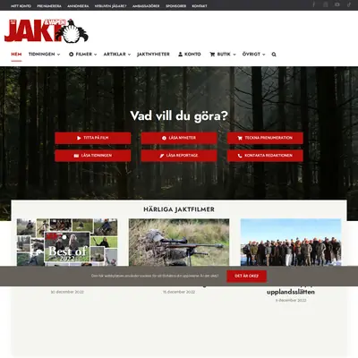 Allt om Jakt & Vapen startsida 2023