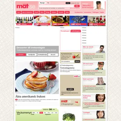 Allt om Mat startsida 2012