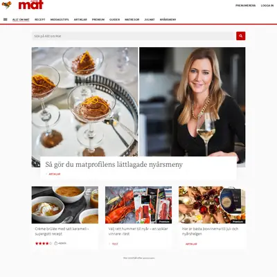 Allt om Mat startsida 2024