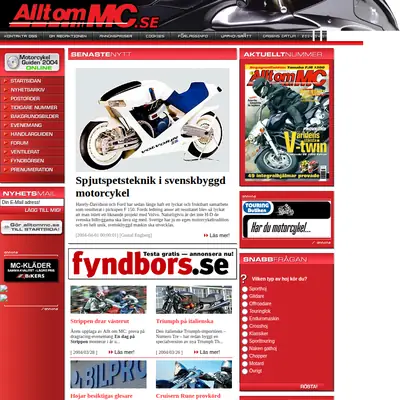 Allt om MC startsida 2004