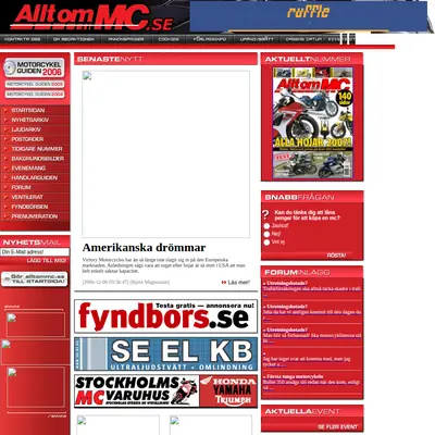 Allt om MC startsida 2007