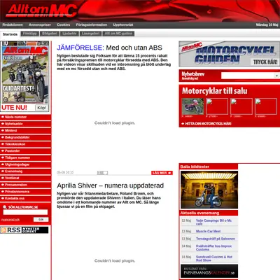 Allt om MC startsida 2010