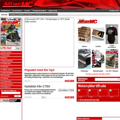 Allt om MC startsida 2011