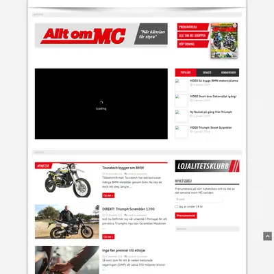 Allt om MC startsida 2019