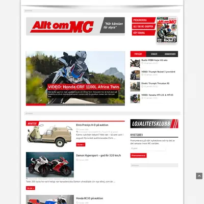 Allt om MC startsida 2020