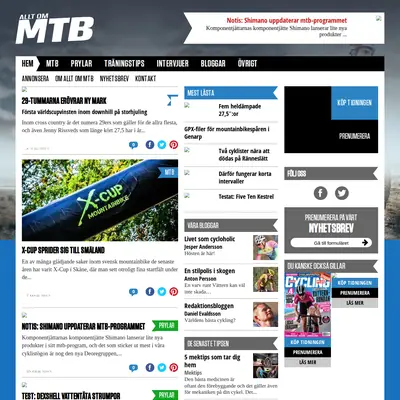 Allt om MTB startsida 2018