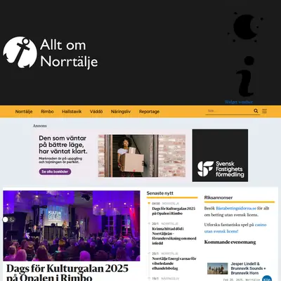 www.alltomnorrtalje.se startsida 2025