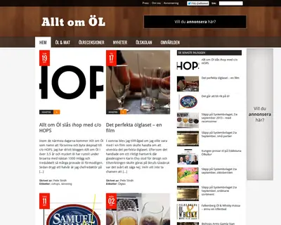 ALLT OM öL startsida 2014