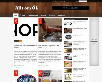 ALLT OM öL startsida 2015