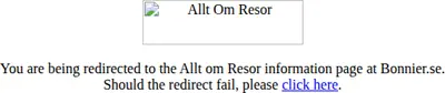 Allt om Resor startsida 2002