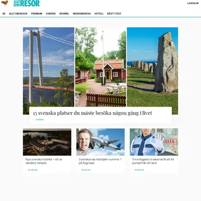 Allt om Resor startsida 2025