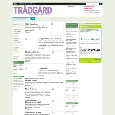 Allt om Trädgård startsida 2009
