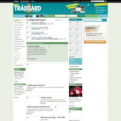 Allt om Trädgård startsida 2010