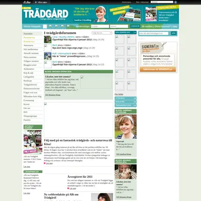 Allt om Trädgård startsida 2012