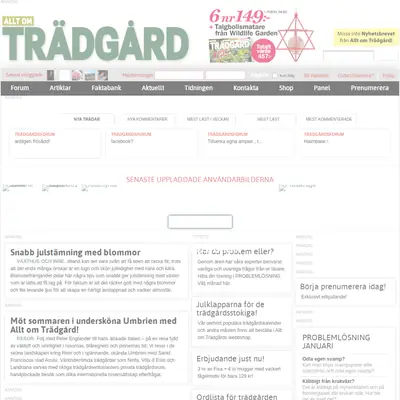 Allt om Trädgård startsida 2016