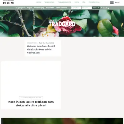 Allt om Trädgård startsida 2018