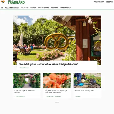 Allt om Trädgård startsida 2025