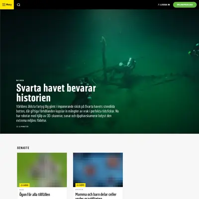 Allt om Vetenskap startsida 2020