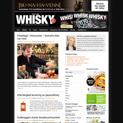 ALLT OM WHISKY startsida 2013