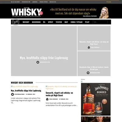 ALLT OM WHISKY startsida 2024
