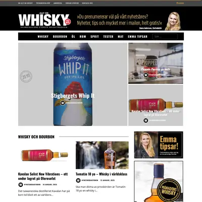 ALLT OM WHISKY startsida 2025