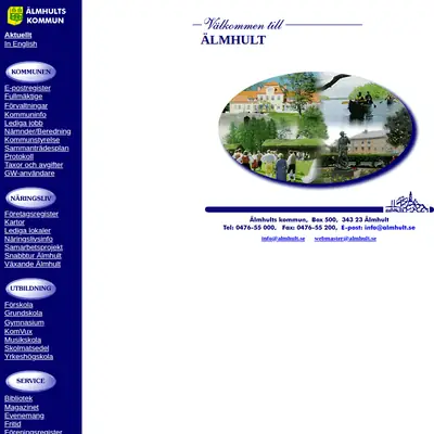 Mera Älmhult startsida 2003
