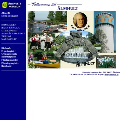 Mera Älmhult startsida 2004
