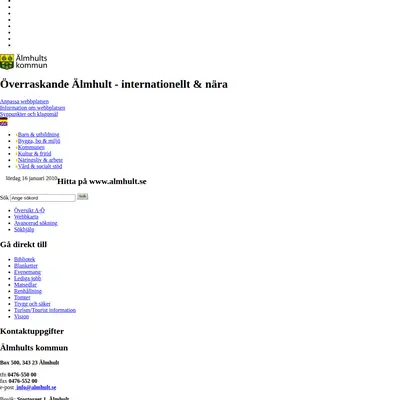Mera Älmhult startsida 2010