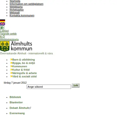 Mera Älmhult startsida 2012