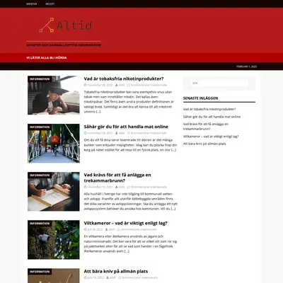 altid.se startsida 2023