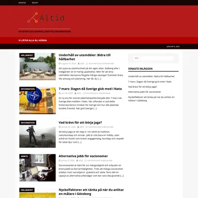 altid.se startsida 2025