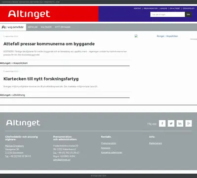 www.altinget.se startsida 2014