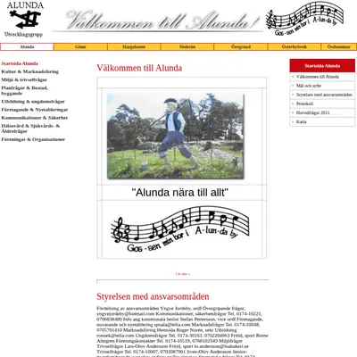 Alunda församlingsblad startsida 2010