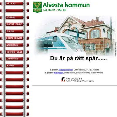 Mera Alvesta startsida 1999