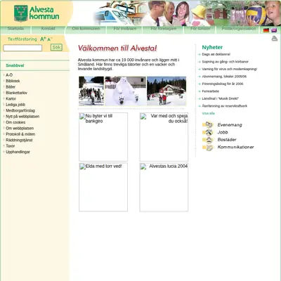 Mera Alvesta startsida 2006