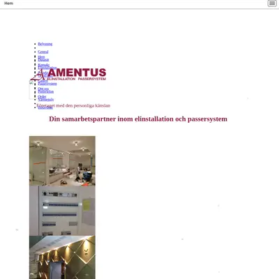 www.amentus.se startsida 2016