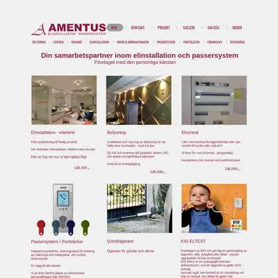 www.amentus.se startsida 2018