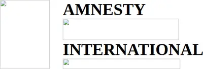 Amnesty Press startsida 1999