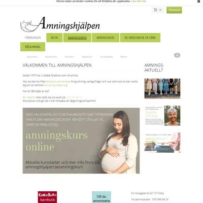 Amningsnytt startsida 2020