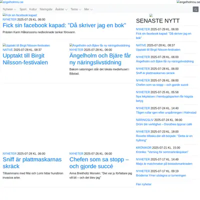 Ängelholm NU startsida 2025
