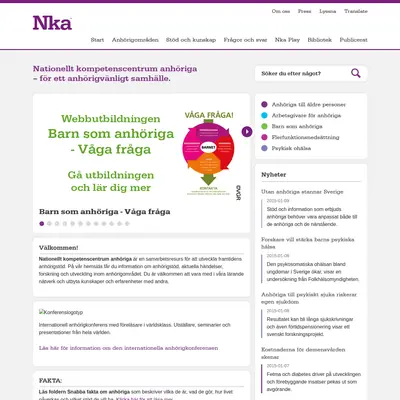 Vi Anhöriga startsida 2015