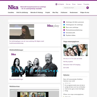 Vi Anhöriga startsida 2019