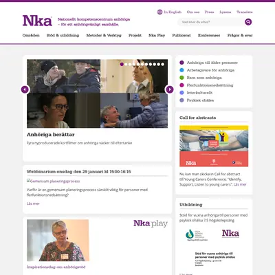 Vi Anhöriga startsida 2020